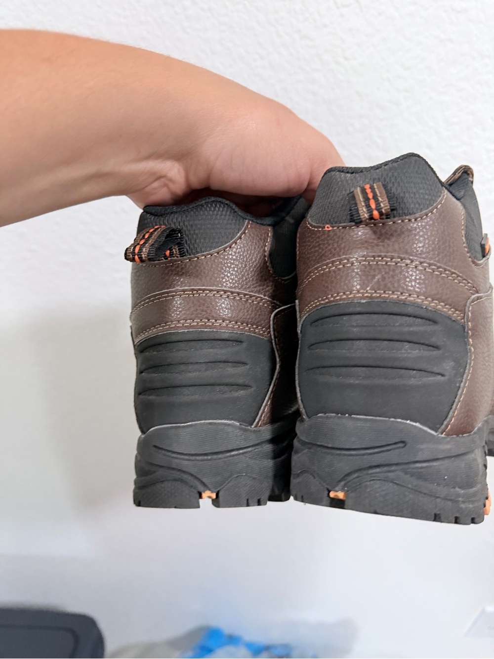 Men's Waterproof Brown Hiking Boots - Picture 3 of 5